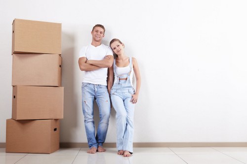 Removal team helping with a home move in West Kensington
