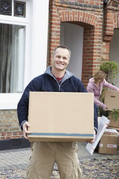 Man and van vehicle serving residential moves in West Kensington