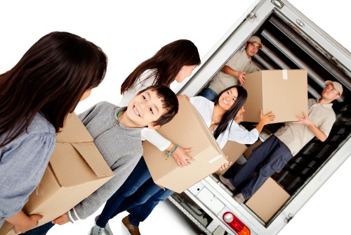 Local West Kensington moving service with boxes and furniture