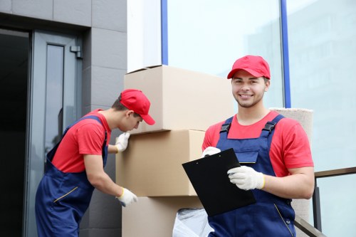 Westkensington Man And Van team preparing items safely for a move