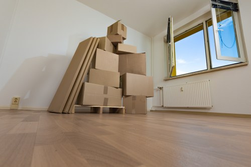 Commercial moving van support for West Kensington offices