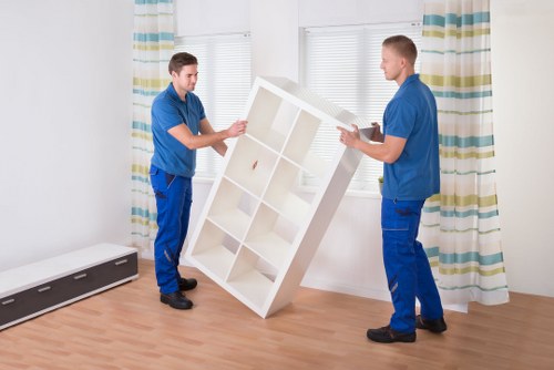 Packing and loading furniture for a flat move in West Kensington