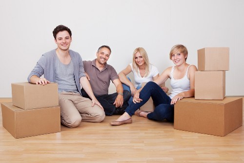 Small moving van used for local removals near West Kensington