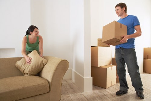 Organised moving supplies prepared for a local packing service